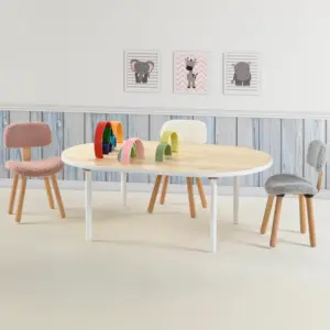 Large Wooden Kids Art & Activity Table with Chairs