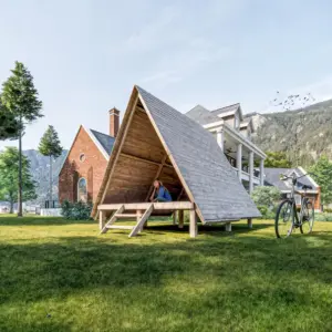 Frame Wooden Kids Outdoor Playhouse