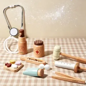 Personalized Wooden Doctor Pretend Play Set